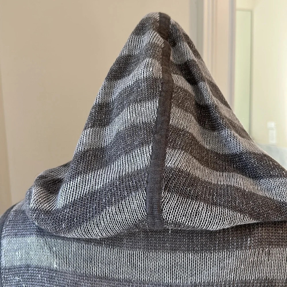 Eileen Fisher Organic Linen Open Hoody, Size XS, Like New - Picture 8 of 8
